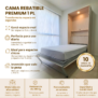 Cama rebatible 1 plaza premium placa