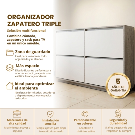 Panel + Zapatero Triple Panel + Zapatero Triple