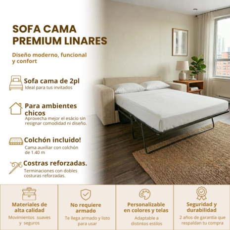 Sofá Cama Premium Linares placa (1) Sofá Cama Premium Linares placa (1)