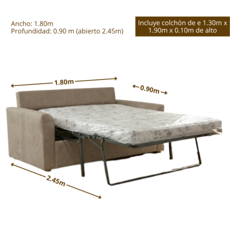 Sofá Cama camila medidas Sofá Cama camila medidas