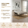 Sofá Cama camila placa