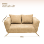 medidas sofa cama flex