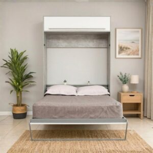 Cama Rebatible 2 Plazas Clásica con Baulera