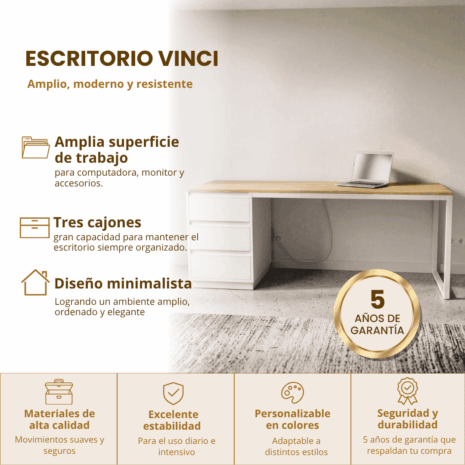 Placa escritorio vinci Placa escritorio vinci