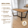 placa mesa luana